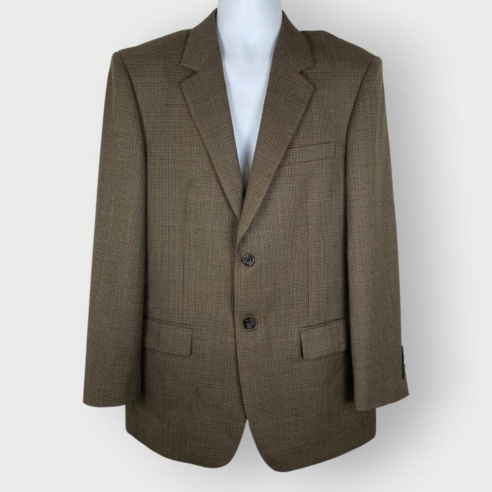 Pronto Uomo Mens Blazer | 40R | Houndstooth | Old Money Countryside Academia